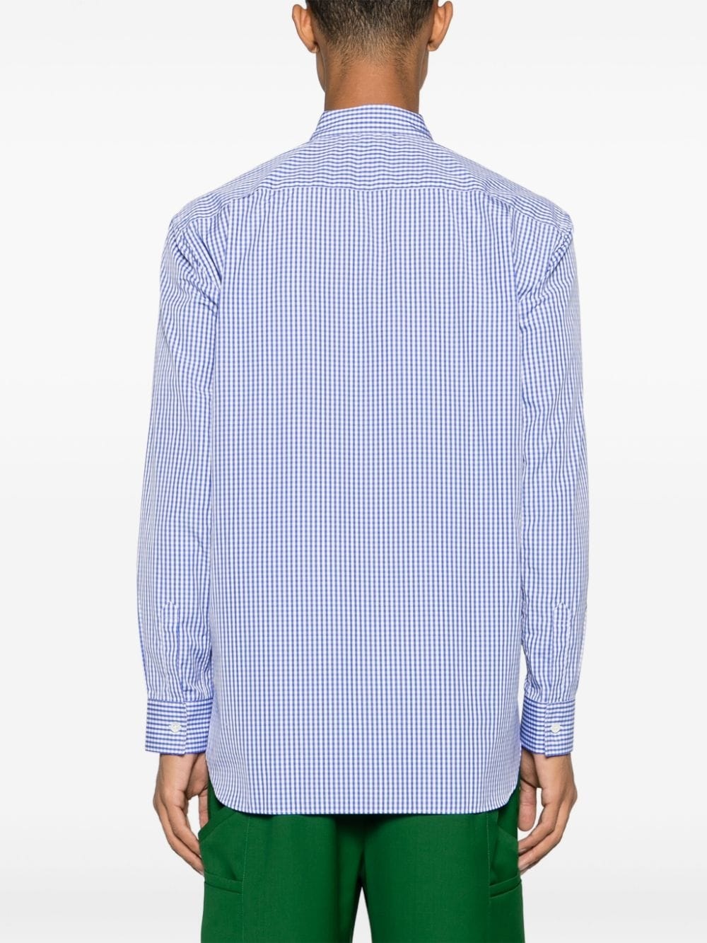 x Lacoste logo-print checked shirt - 4