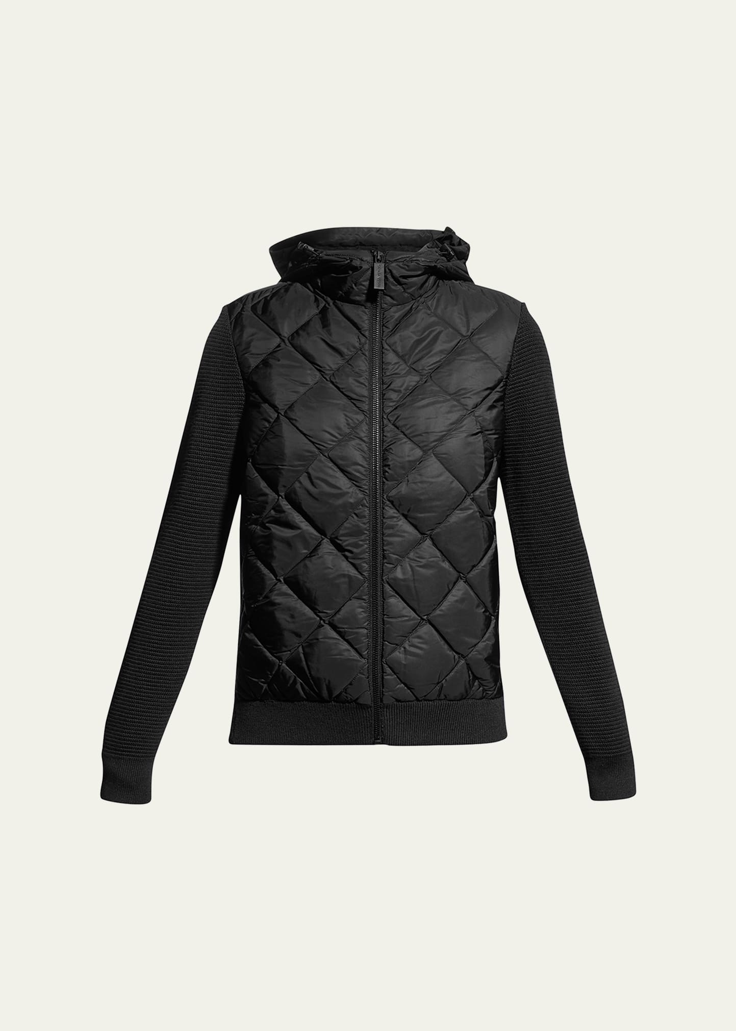HyBridge Quilted Knit Hoodie - 1