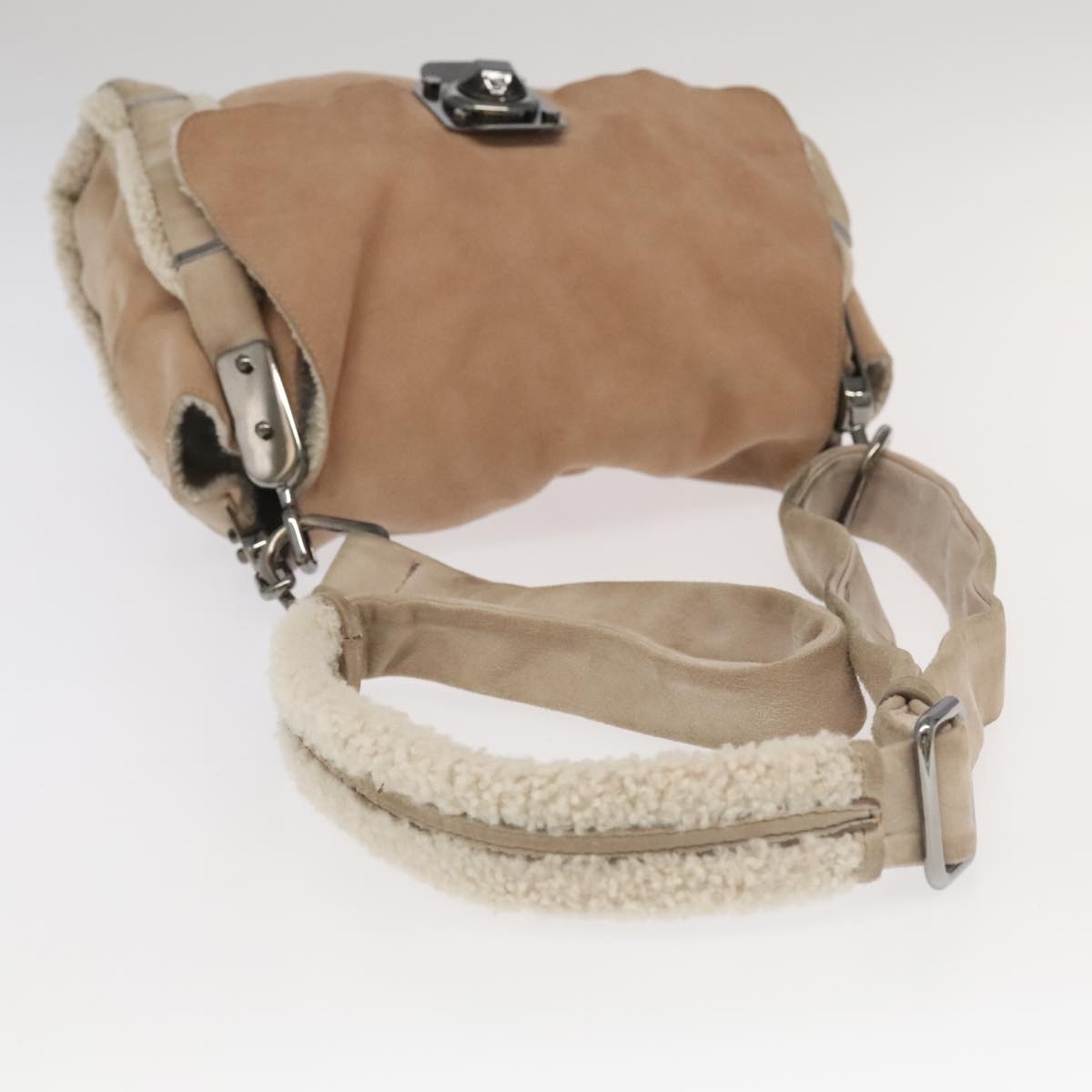 CELINE Shoulder Bag Mouton Pink Ivory - 7