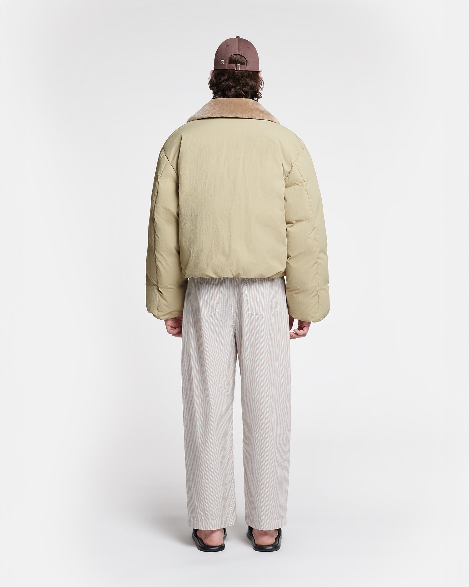 Faux Fur and Tech Nylon Jacket - 5