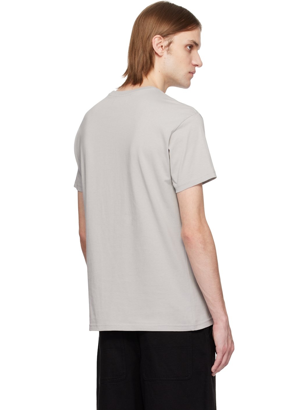 Gray Halftone Orb Classic T-shirt - 3