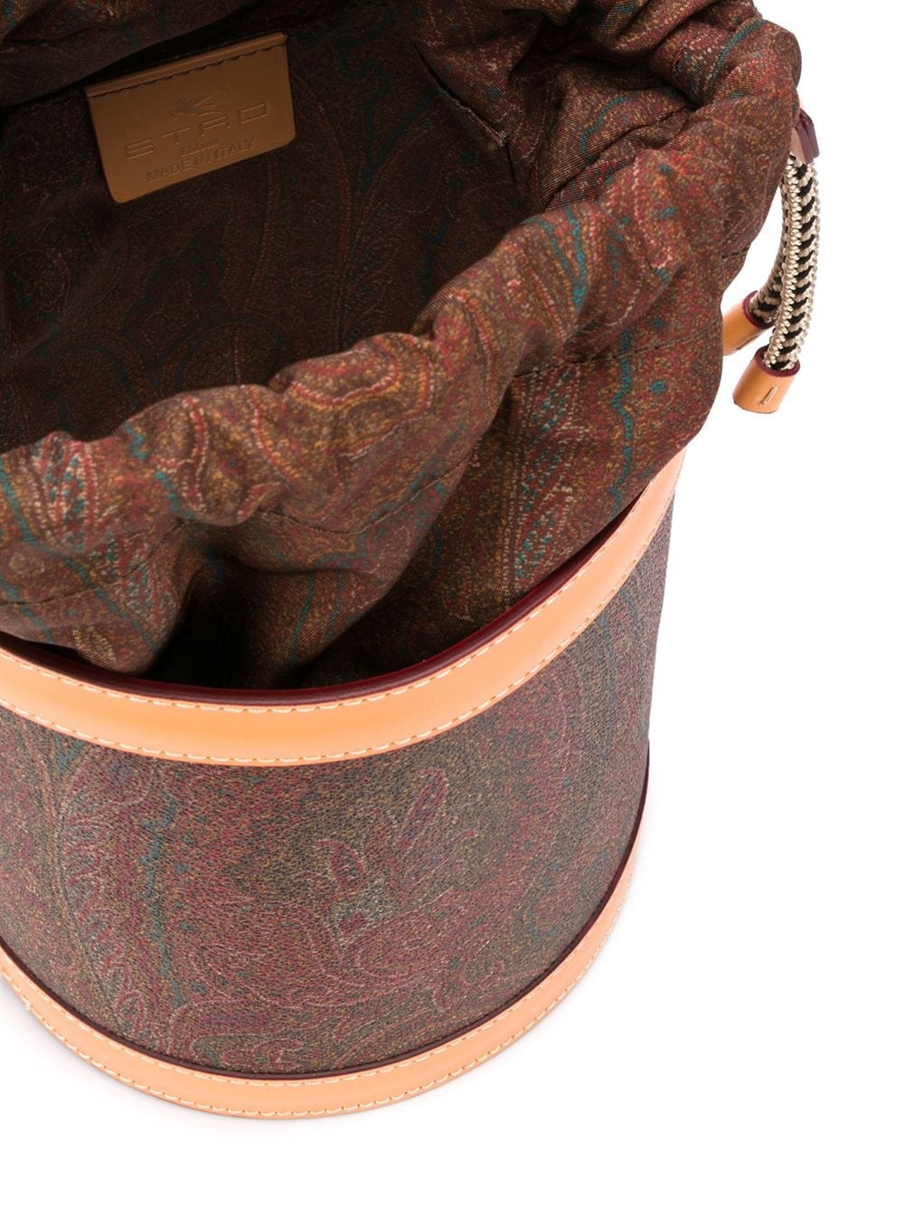 paisley print bucket bag - 5