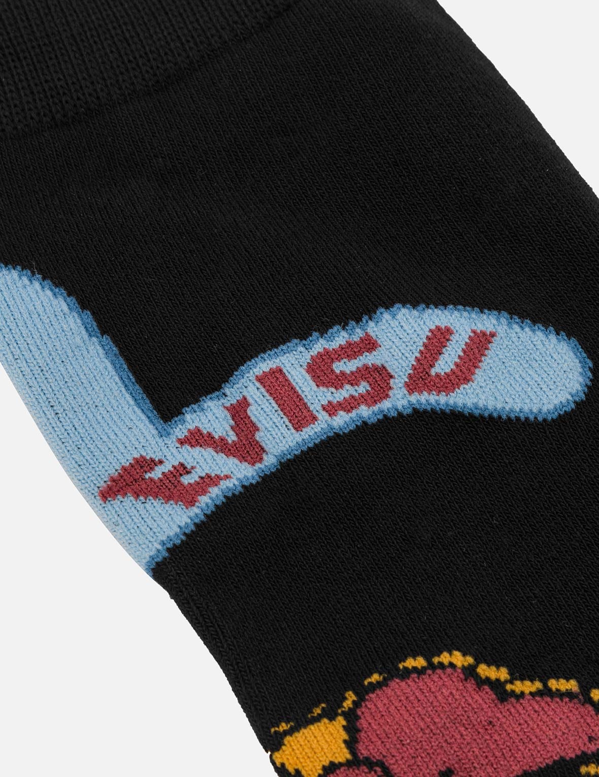 EVISU Multiple Logo Jacquard Long Socks - 5