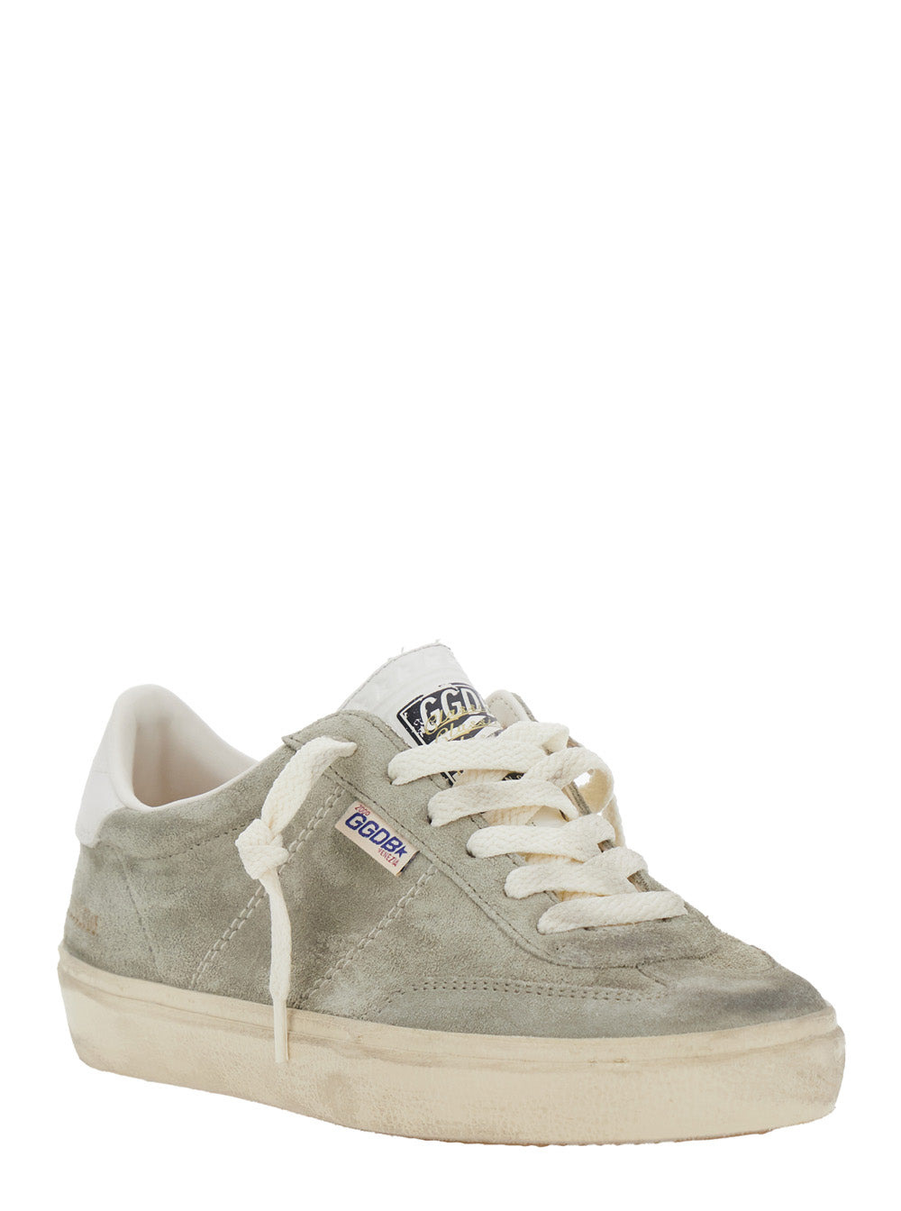 Golden Goose Women 'Soul-Star' Beige Low Top Sneakers With Metallic Heel Tab In Suede Woman - 2