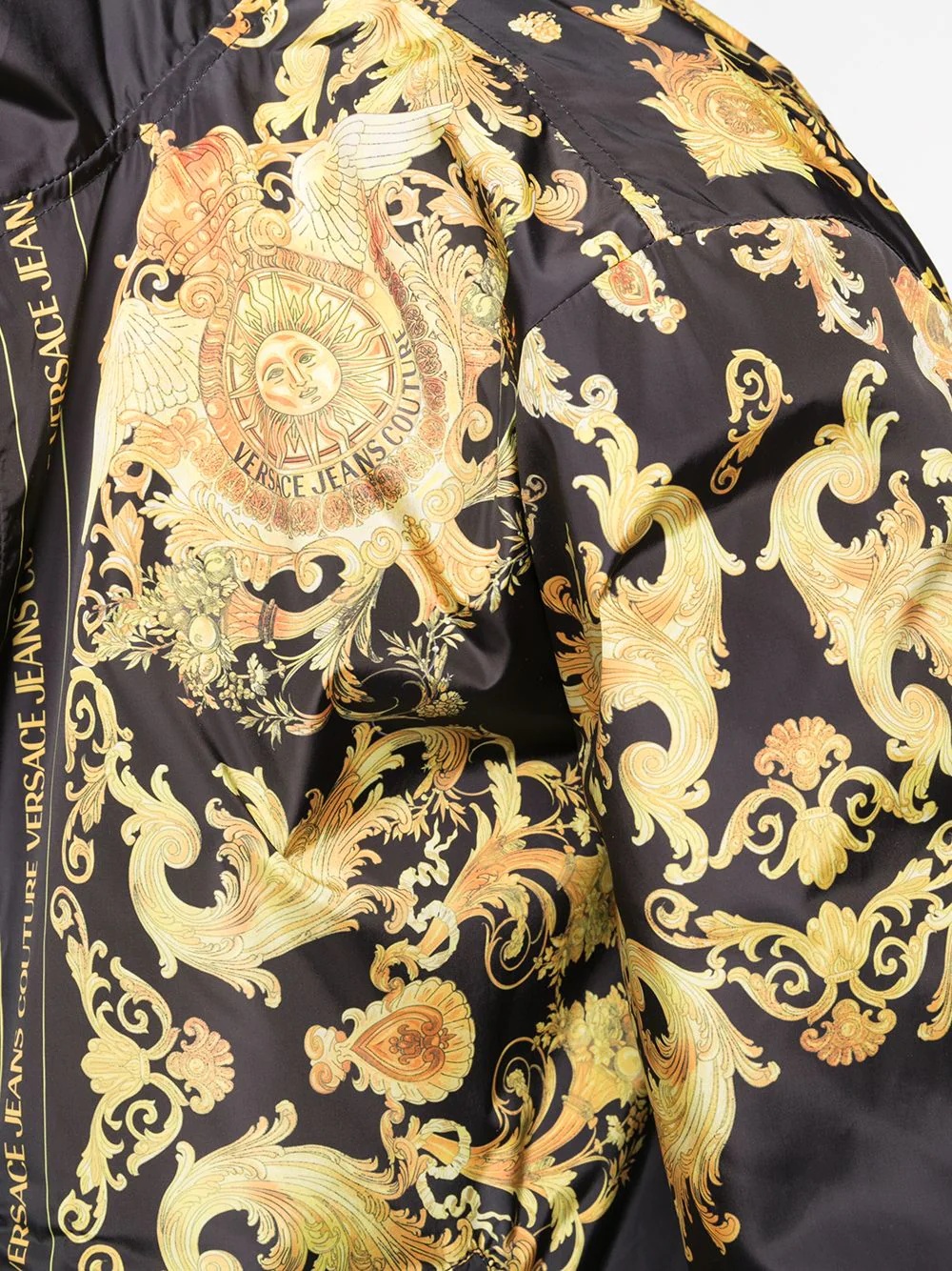 baroque-print hooded windbreaker - 5