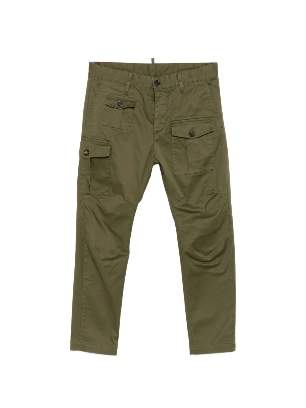 cargo-pocket tapered trousers - 1