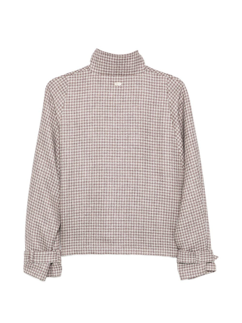 AGNONA houndstooth pocket jacket outlook