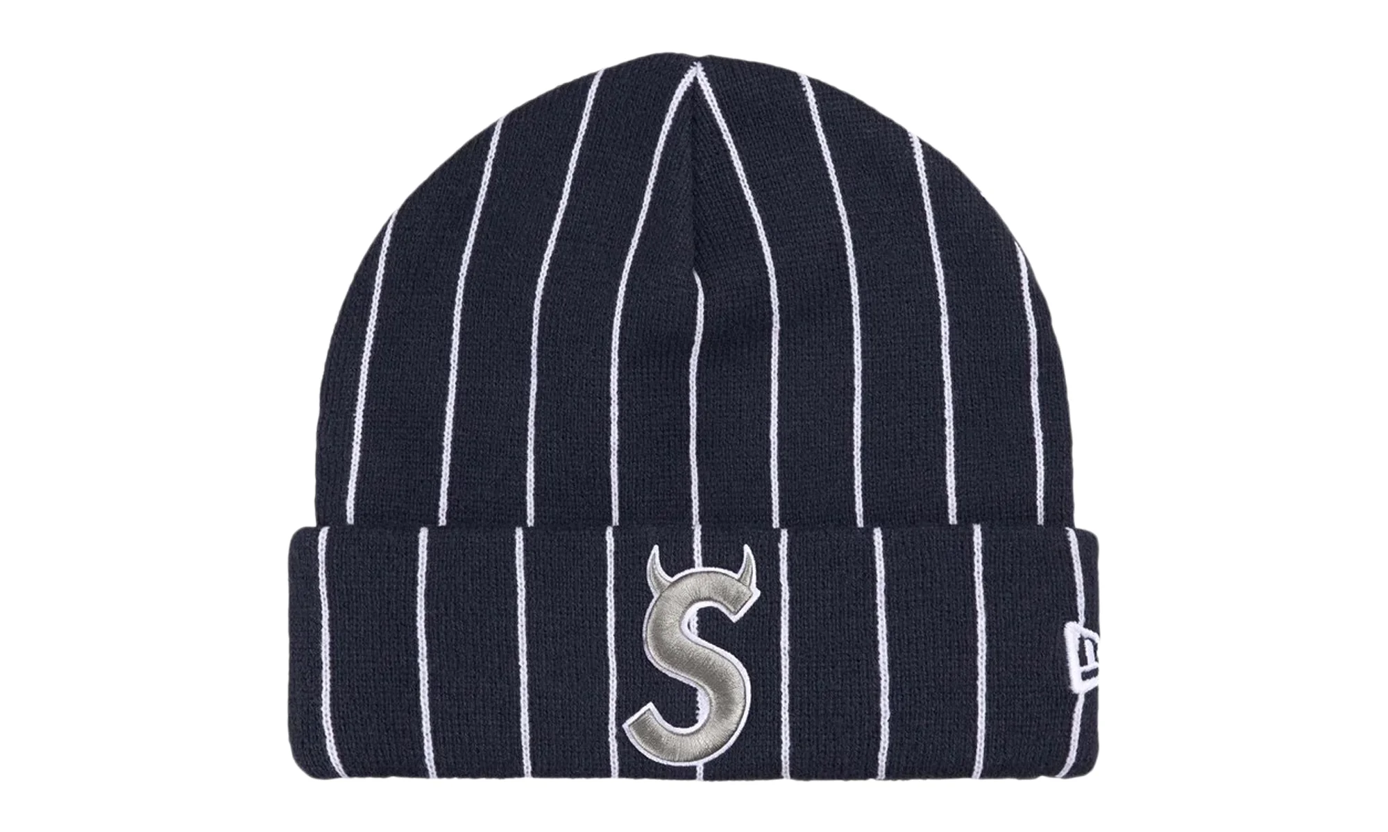 New Era Devil S Logo Beanie "SS26 - Stripe Navy" SU27488 - 1