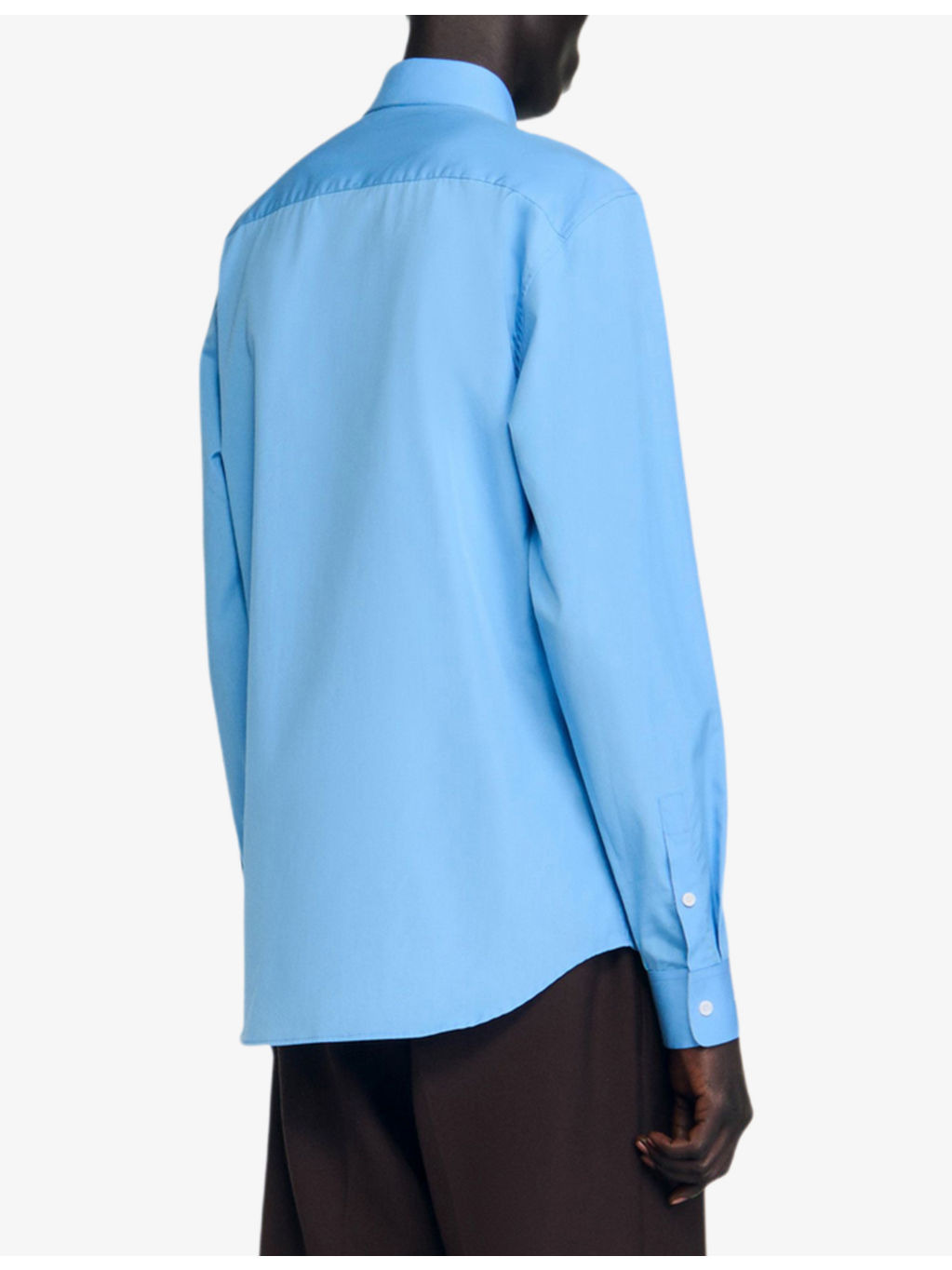 Long-Sleeved Regular-Fit Cotton Shirt - 4