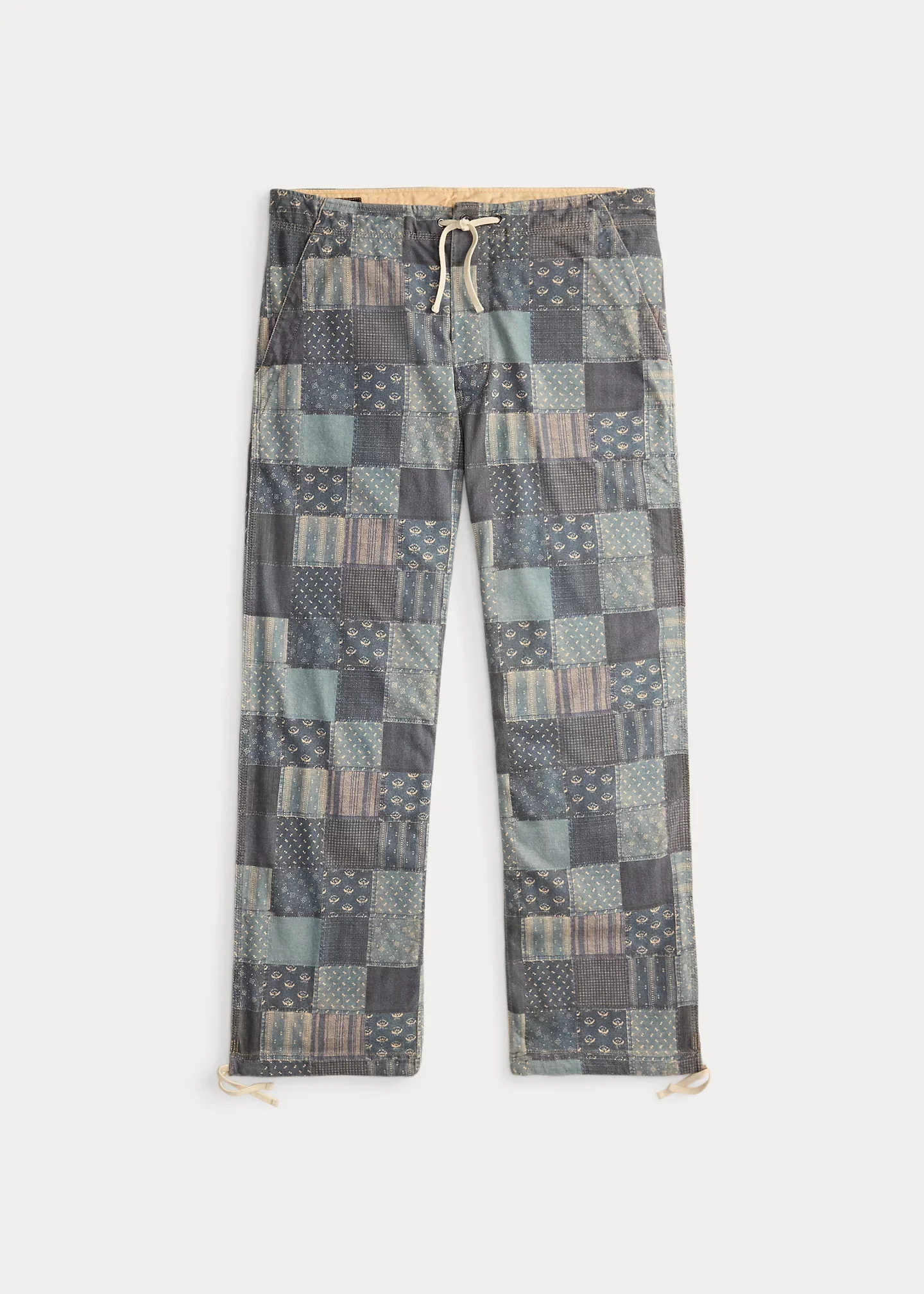 Patchwork-Print Jersey Pant - 1