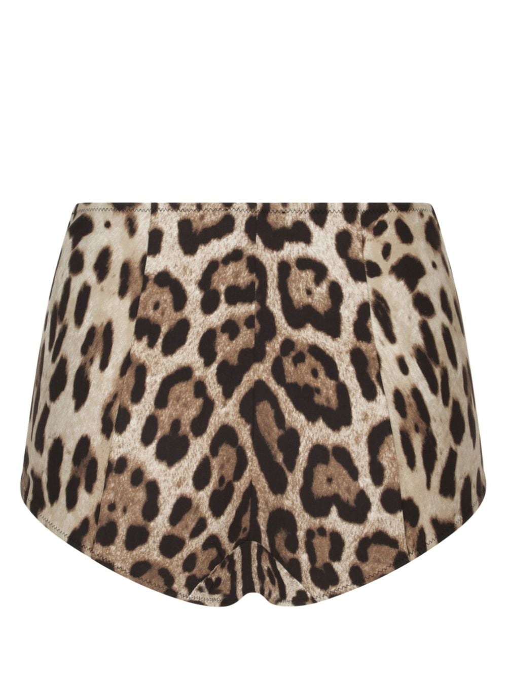 leopard-print high-waisted bikini bottom - 2