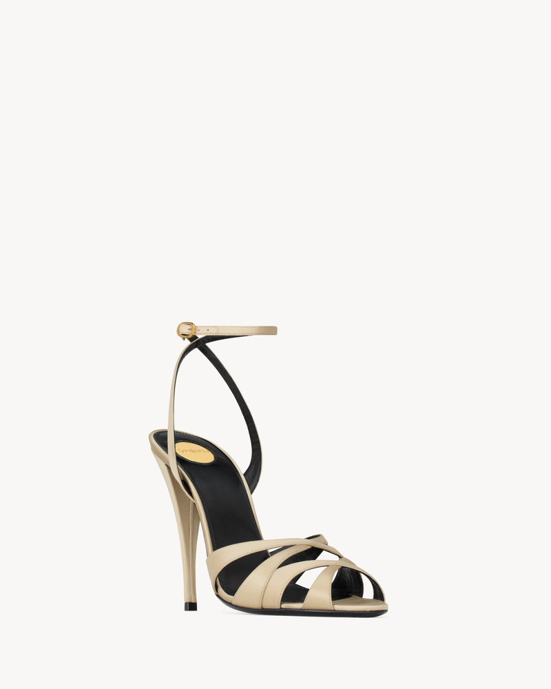 CHANDELLE SANDALS IN SATIN CREPE 3
