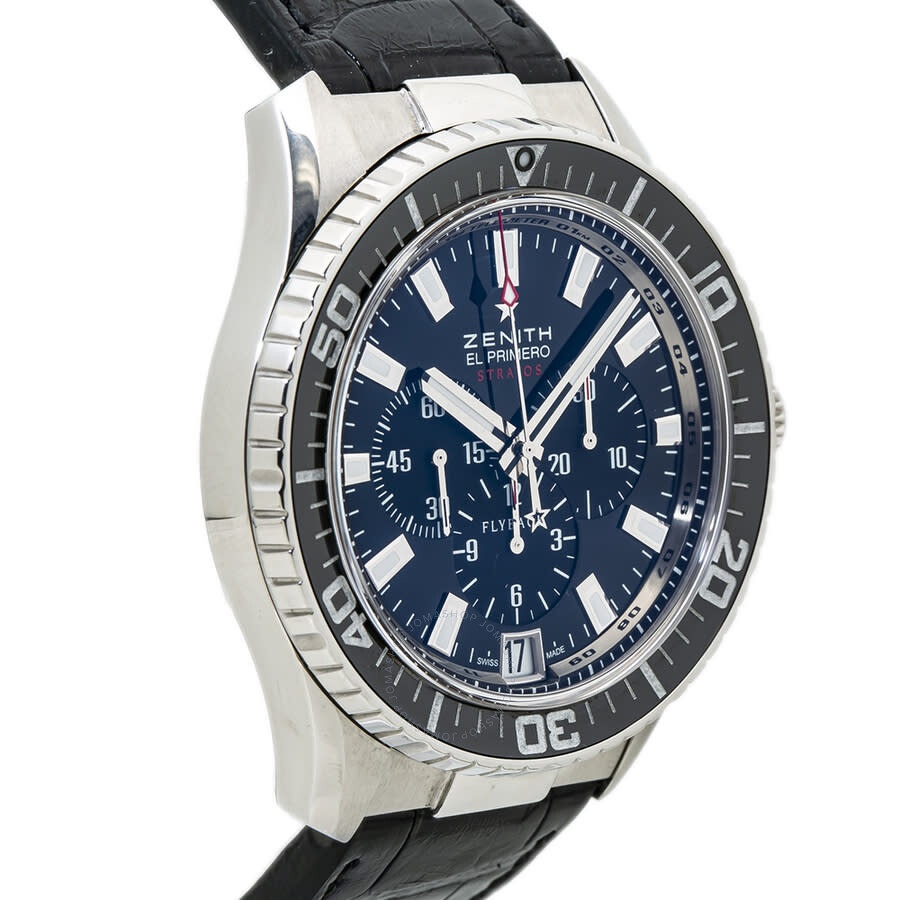 Zenith El Primero Stratos Chronograph Automatic Black Dial Men's Watch 03.2060.405 - 4