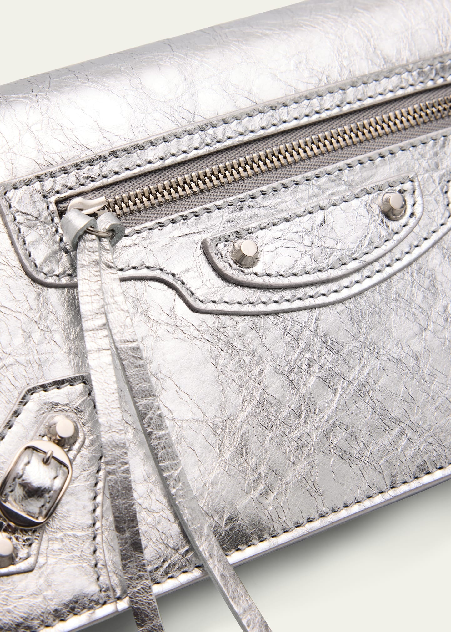 Le City Metallic Leather Wallet - 5