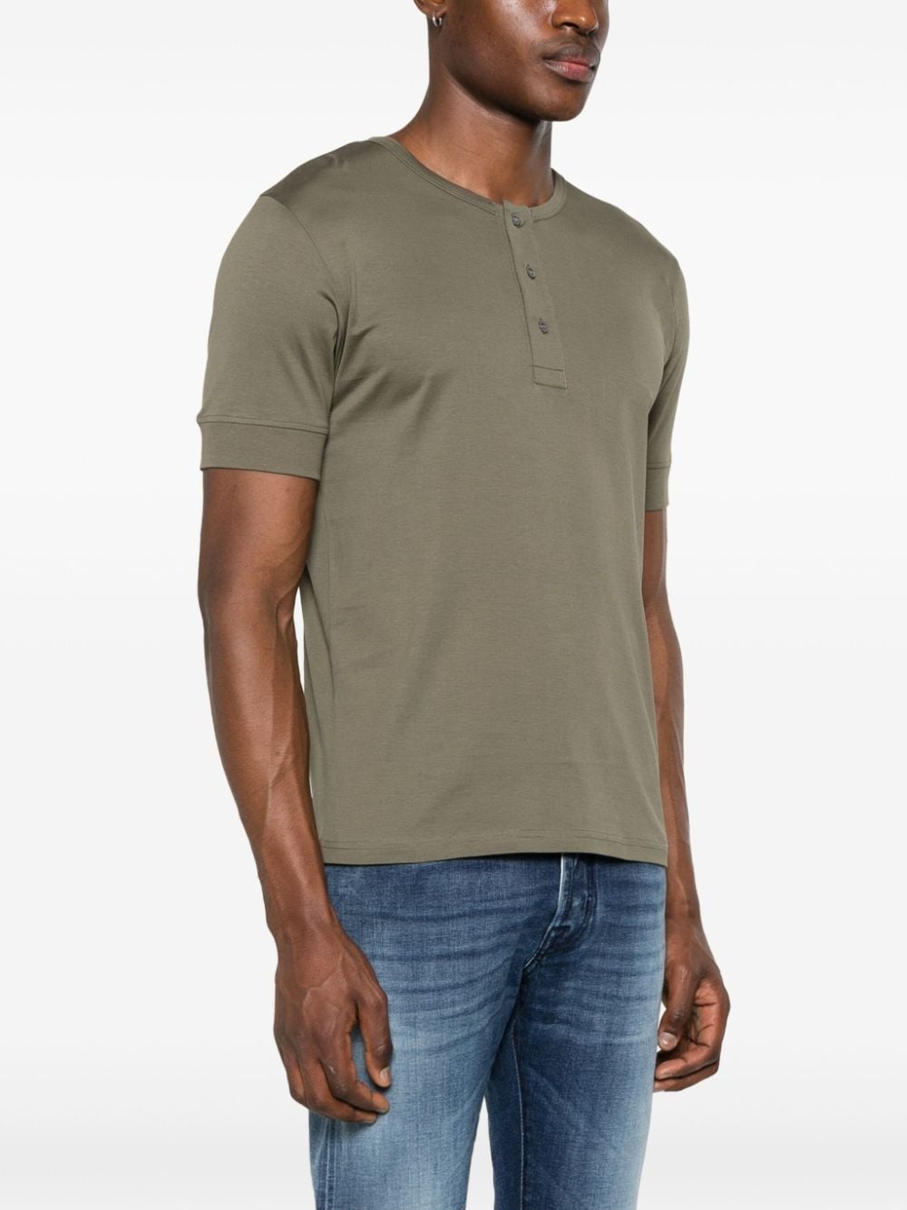 Henley cotton T-shirt - 3