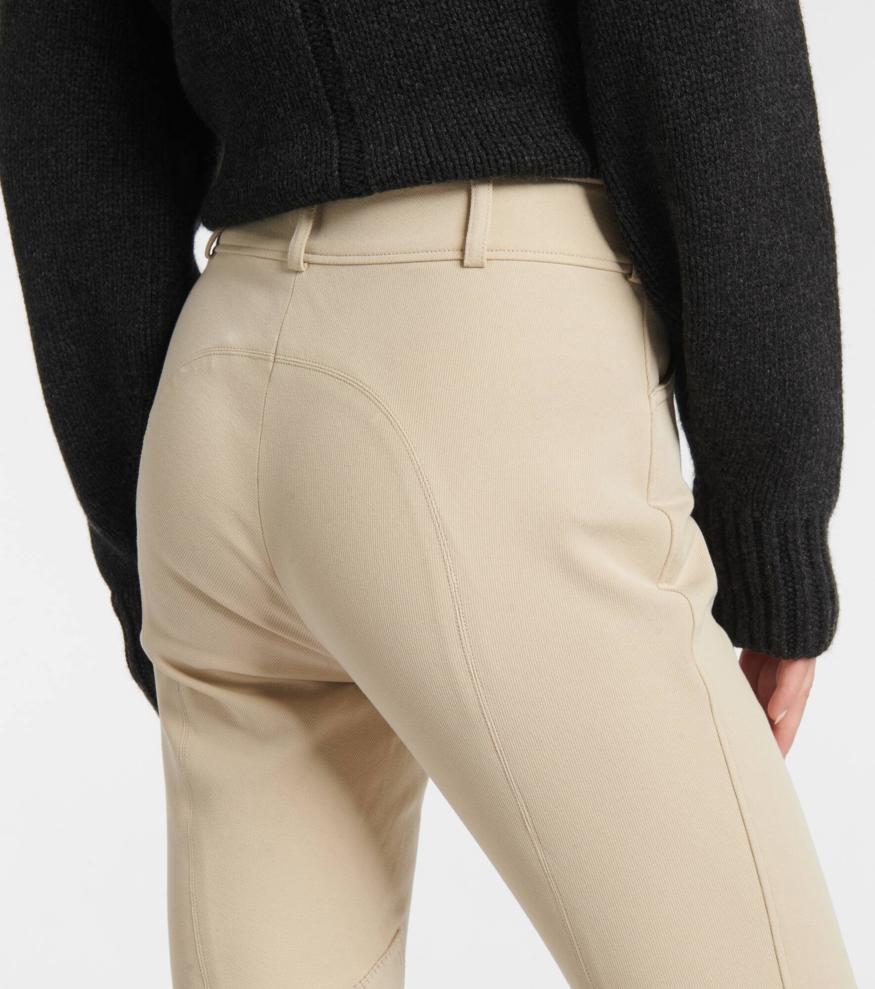 Doris cotton-blend twill slim pants - 7