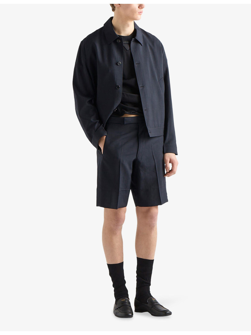 Prada Shapeable Cotton-Jersey T-Shirt outlook