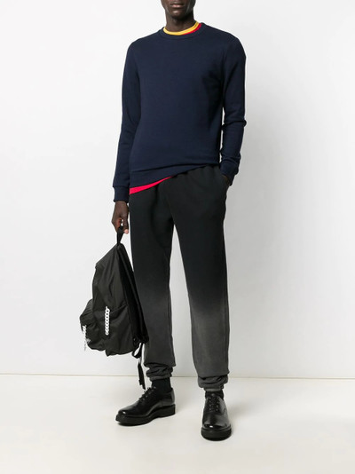 A.P.C. cashmere-accent crew neck sweatshirt outlook