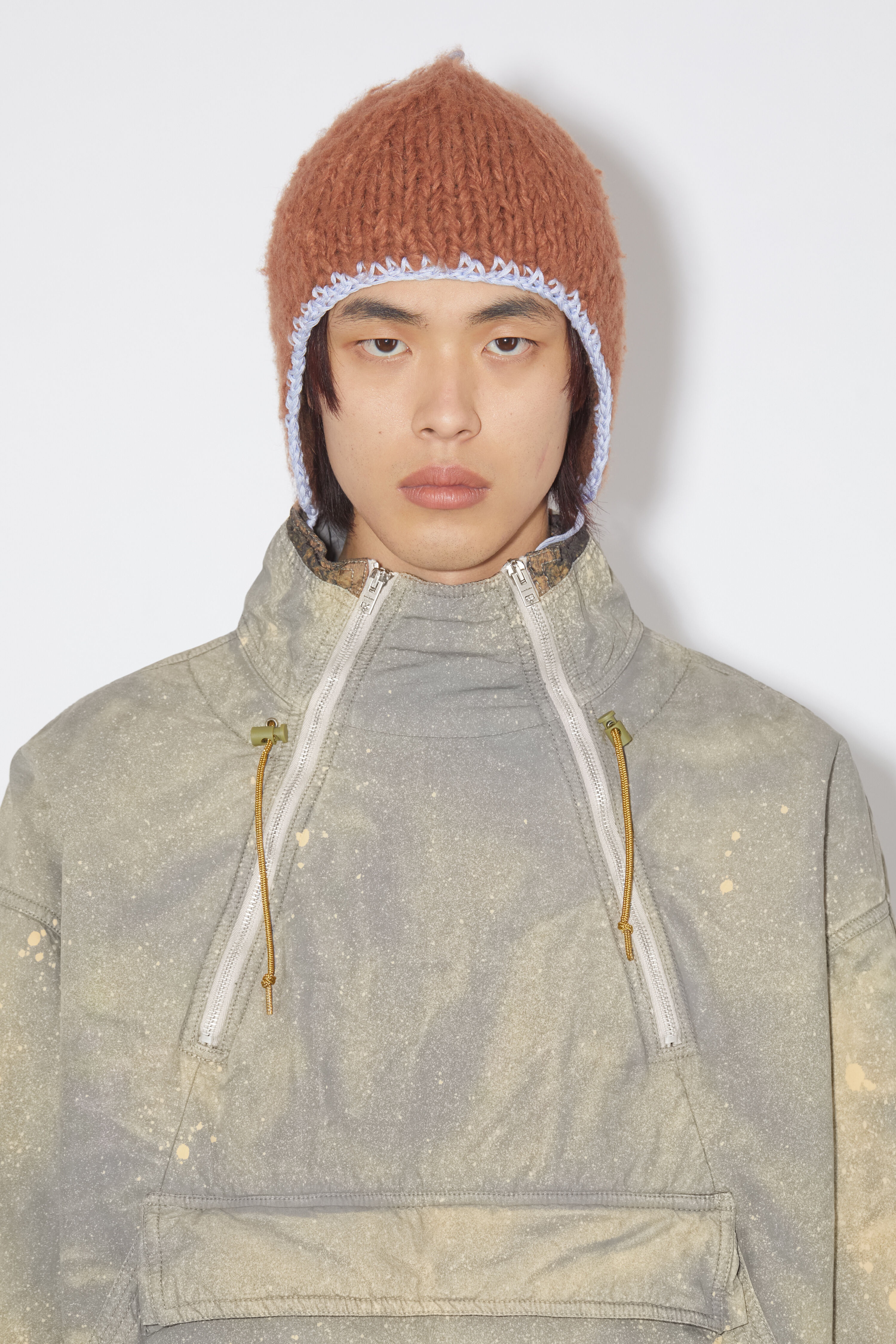 1/3 Zipper hooded jacket - Mud grey - 6