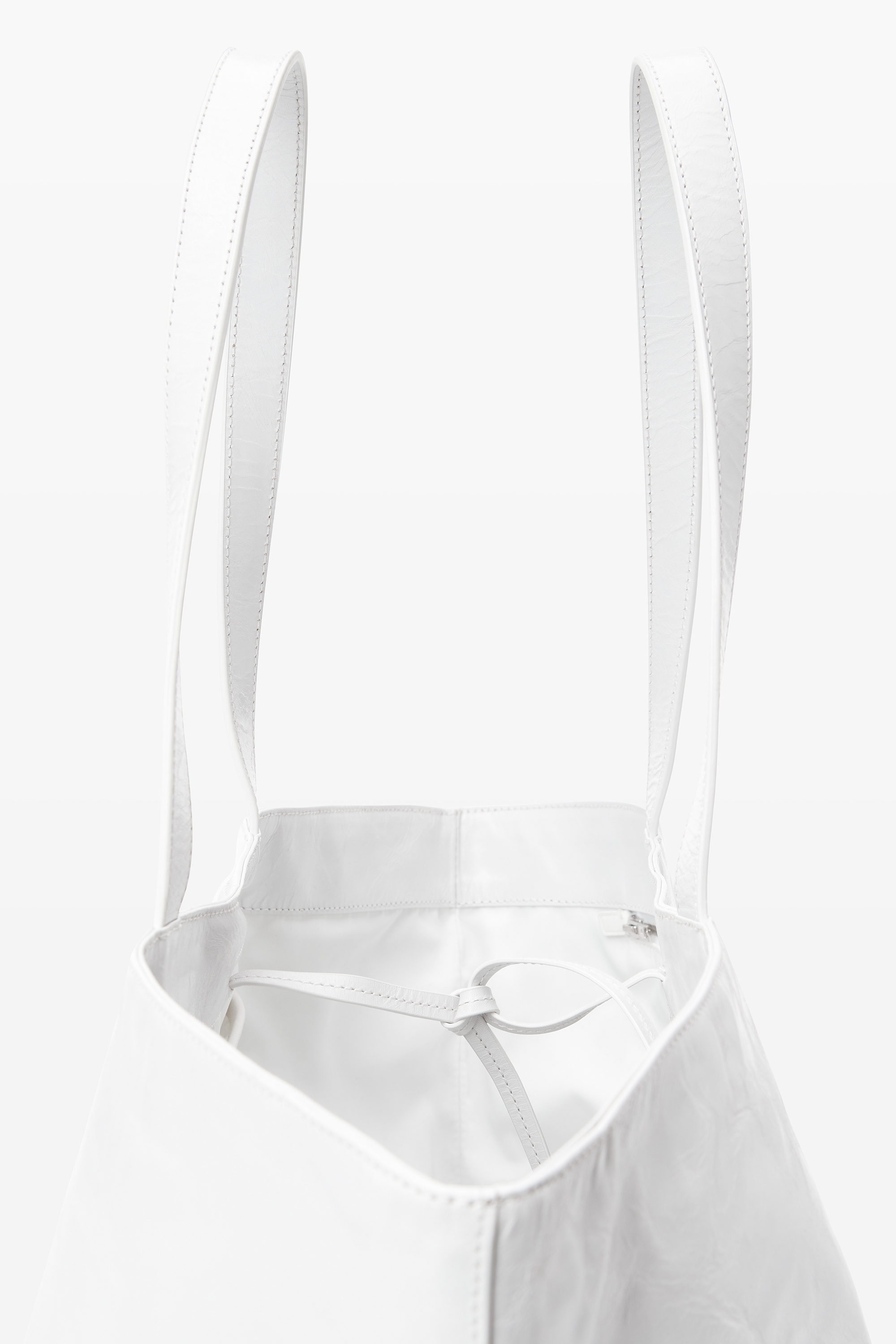 Punch Tote Bag in Crackle Patent Leather - 5