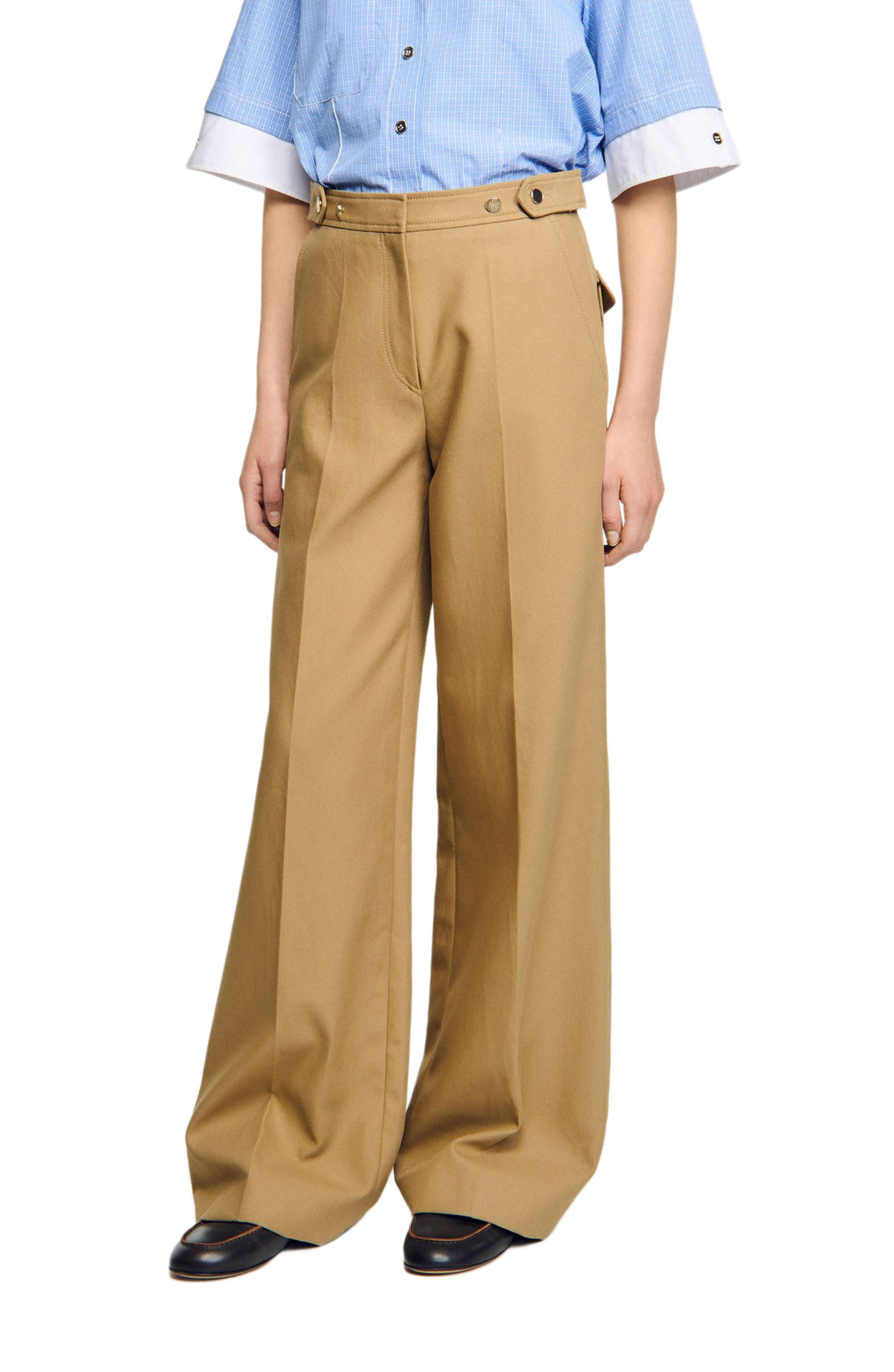 SANDRO Cotton suit trousers in Beige at Nordstrom - 3