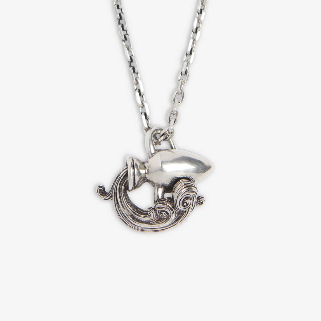 Women's Zodiac Sign Aquarius Necklace in Silver - 4