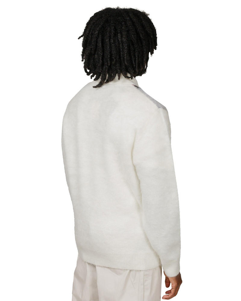 Knit Polo Shaggy White 3