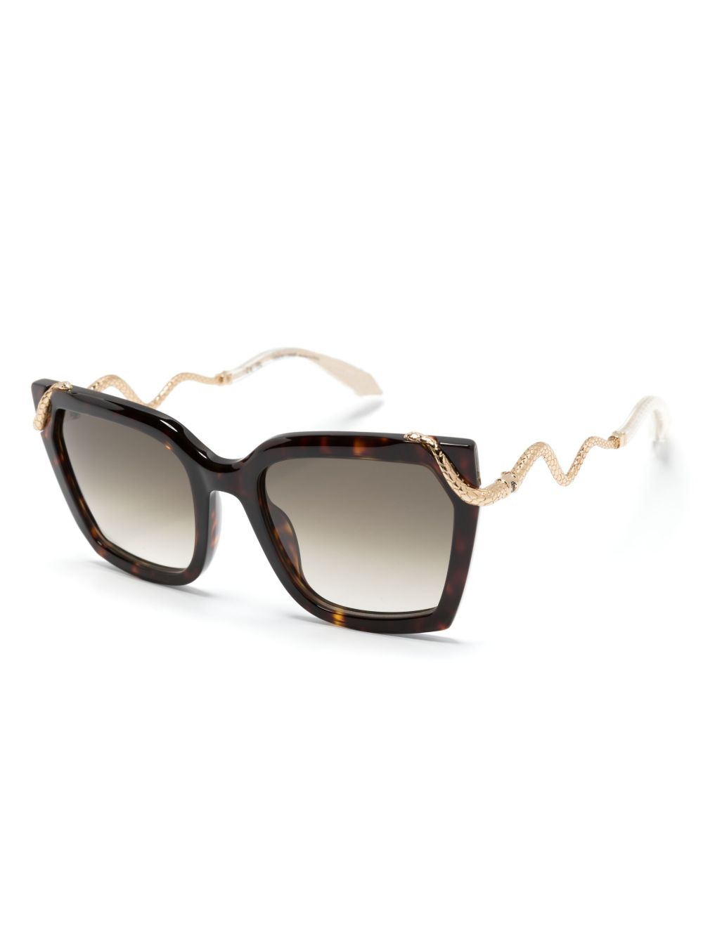 Snake-motif oversize-frame sunglasses - 2