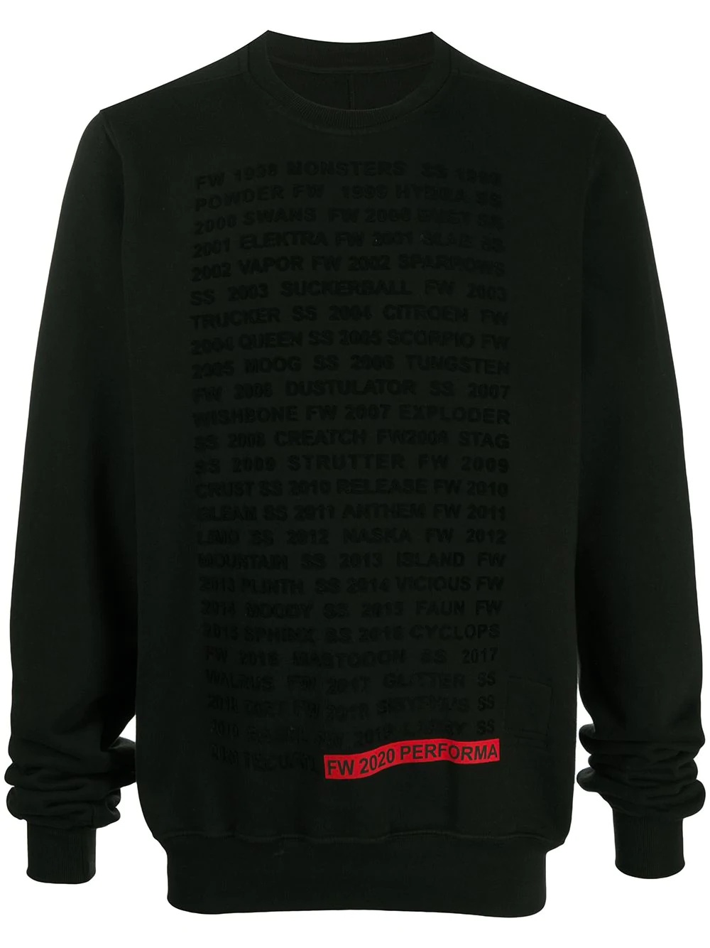 graphic lettering sweatshirt - 1