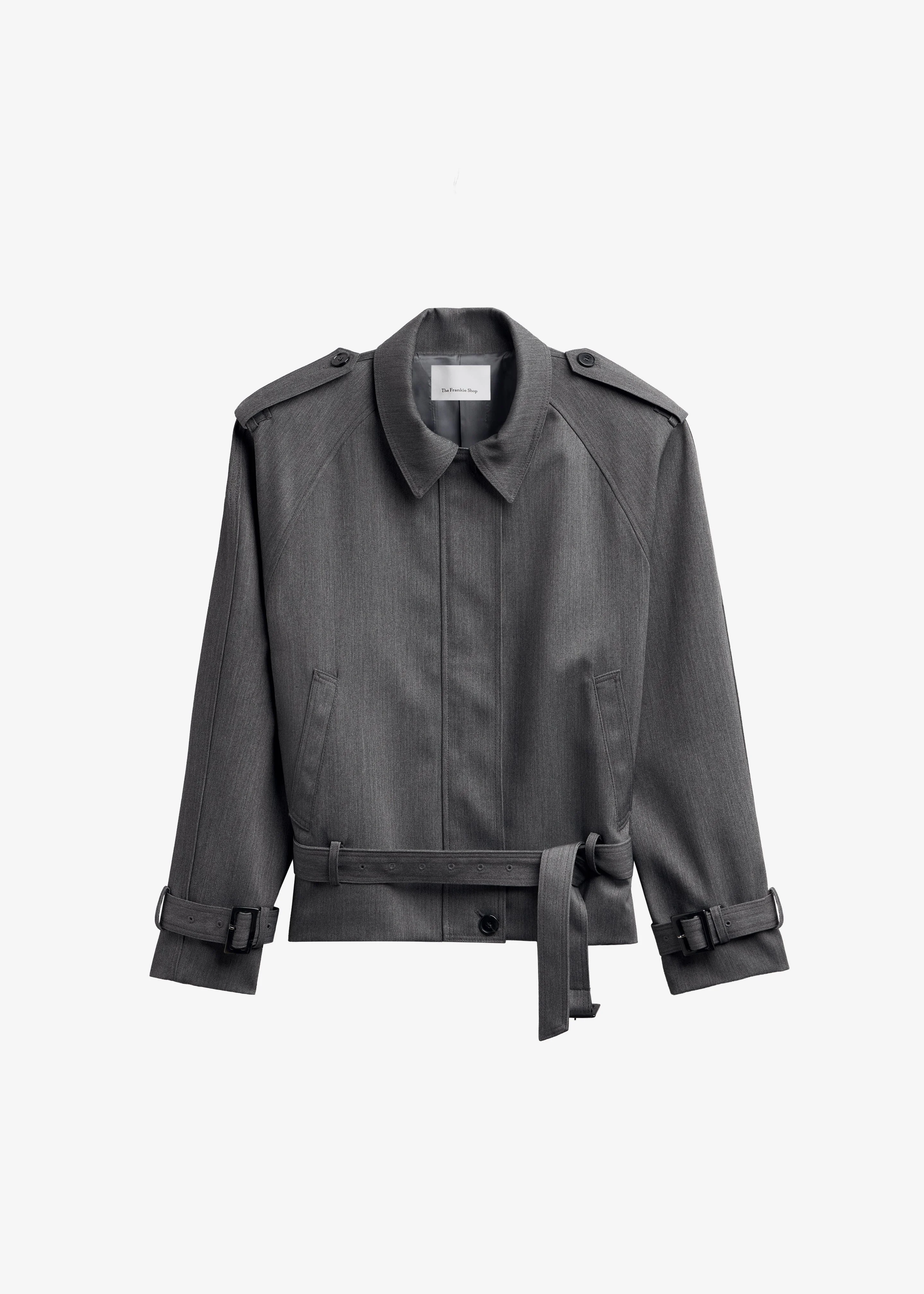 Avray Short Trench - Grey - 1