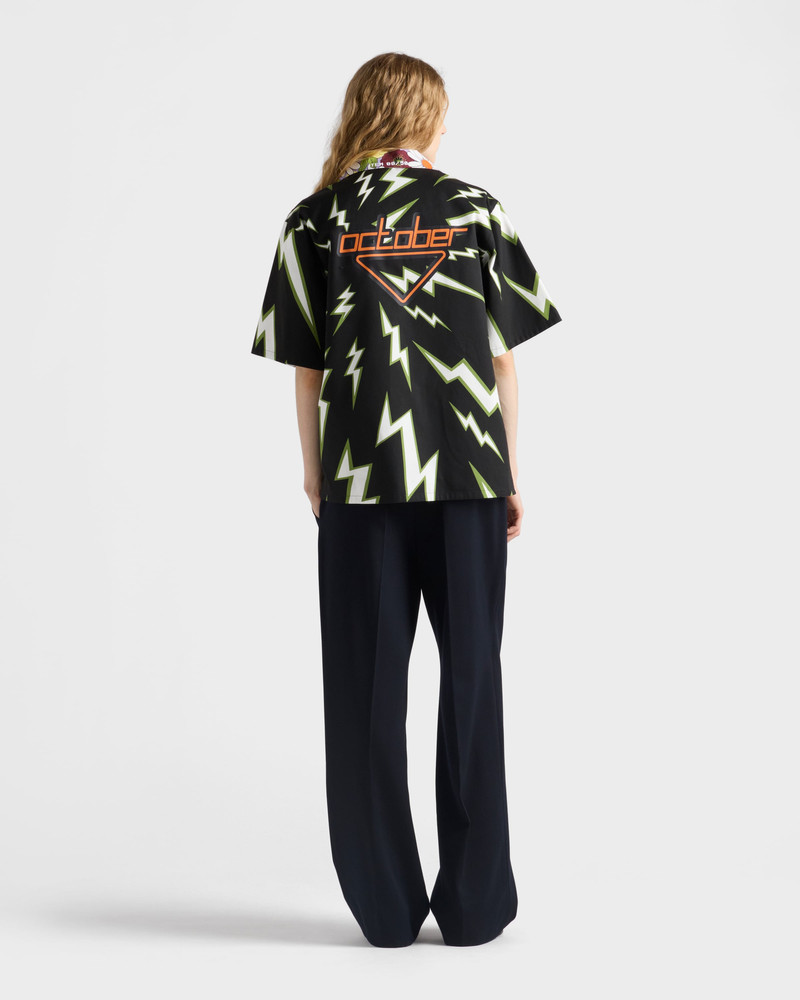 Timecapsule printed cotton shirt 8