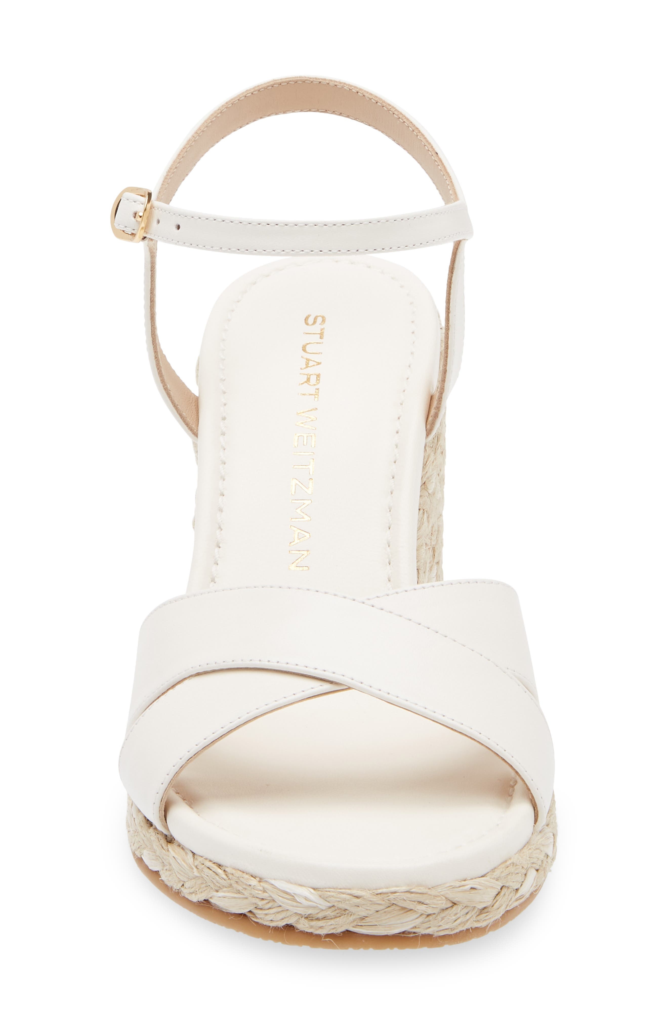Stuart Weitzman Dayna Espadrille Wedge Sandal in Cream/Natural at Nordstrom - 4