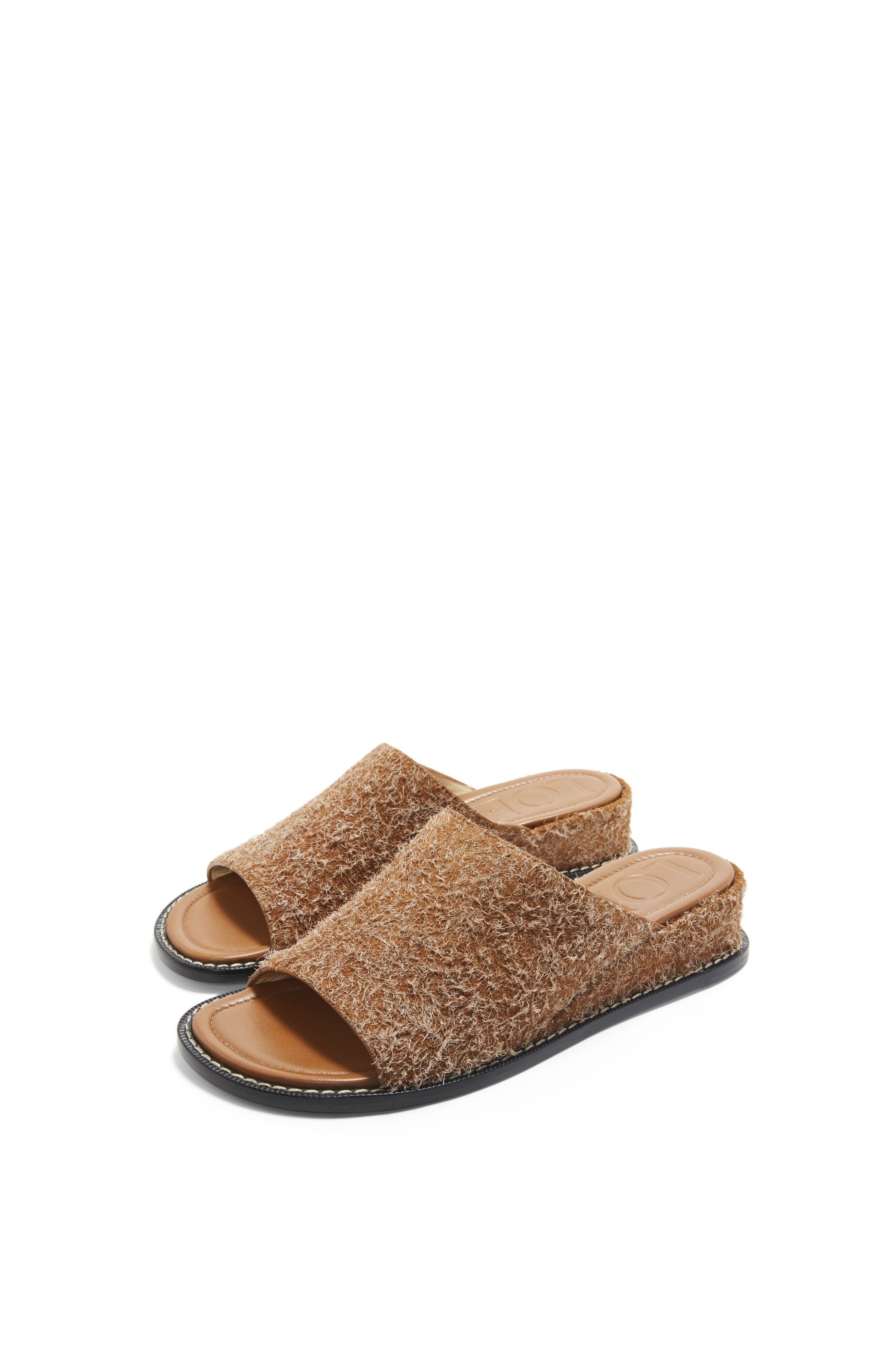 【LOEWE】 L815379X82 LADERA MULE 40 Pebble Soft mule in nappa lambskin Red - LOEWE