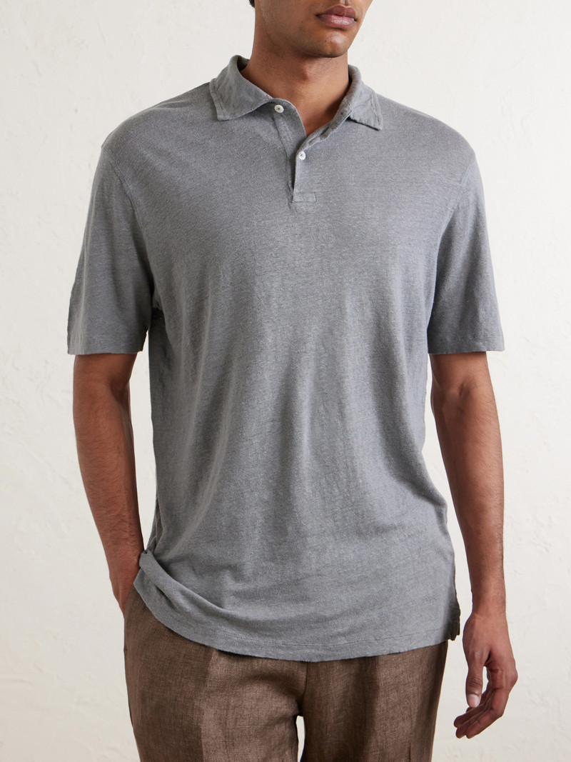 Knitted Linen Polo Shirt 3