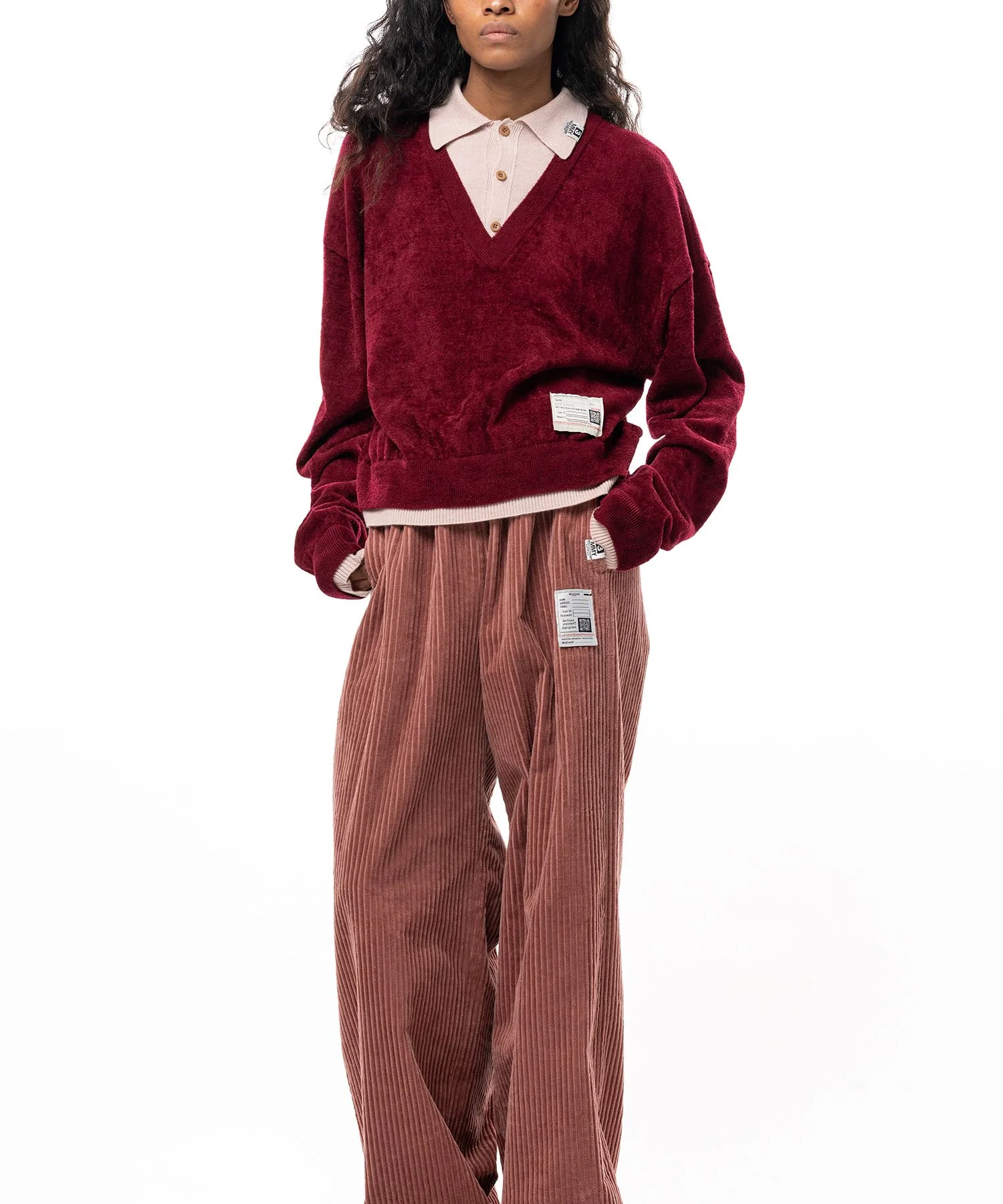 Layered Knit Sweater - 1