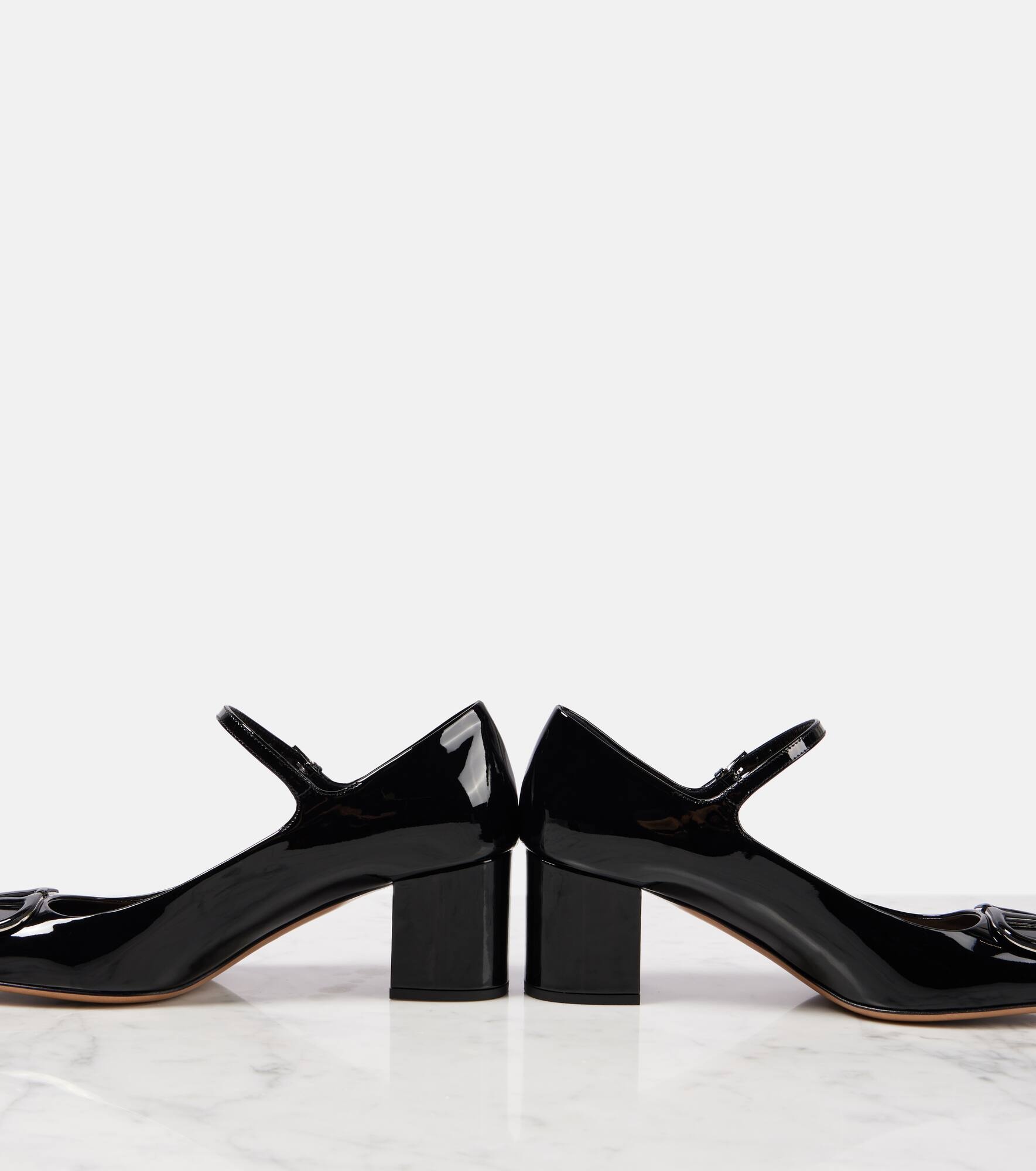 VLogo Signature 60 leather Mary Jane pumps - 5