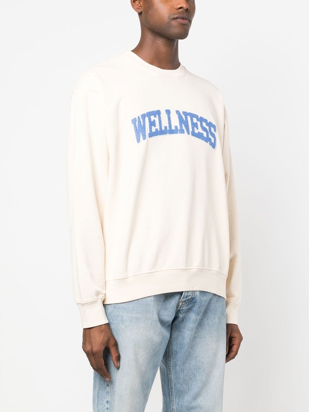 Wellness-appliquÃÂ© cotton sweatshirt - 4