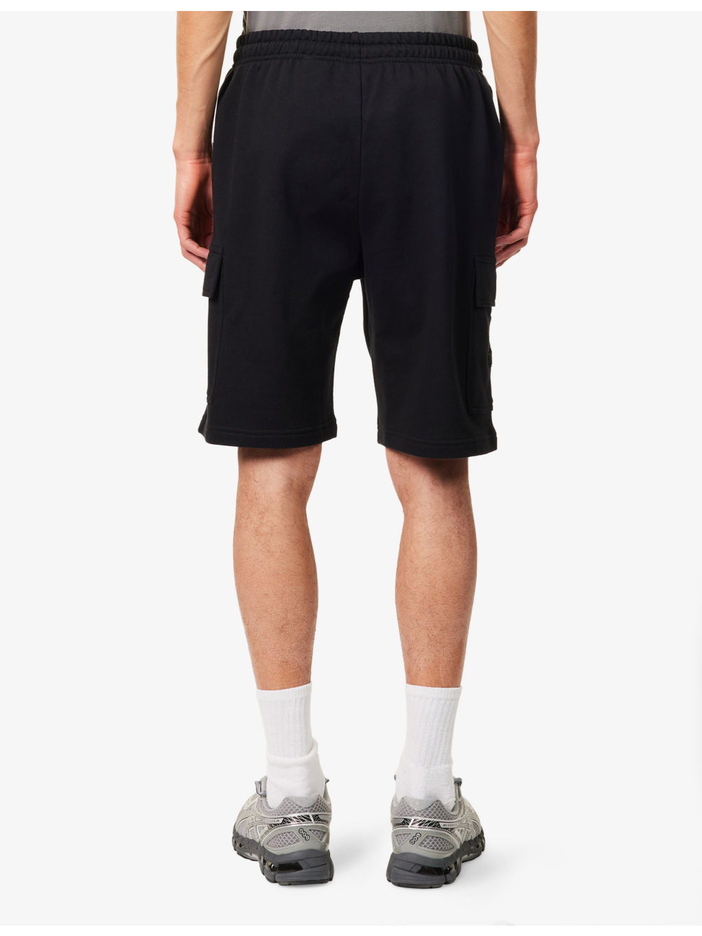 Relaxed-Fit Patch-Pocket Cotton Cargo Shorts - 4