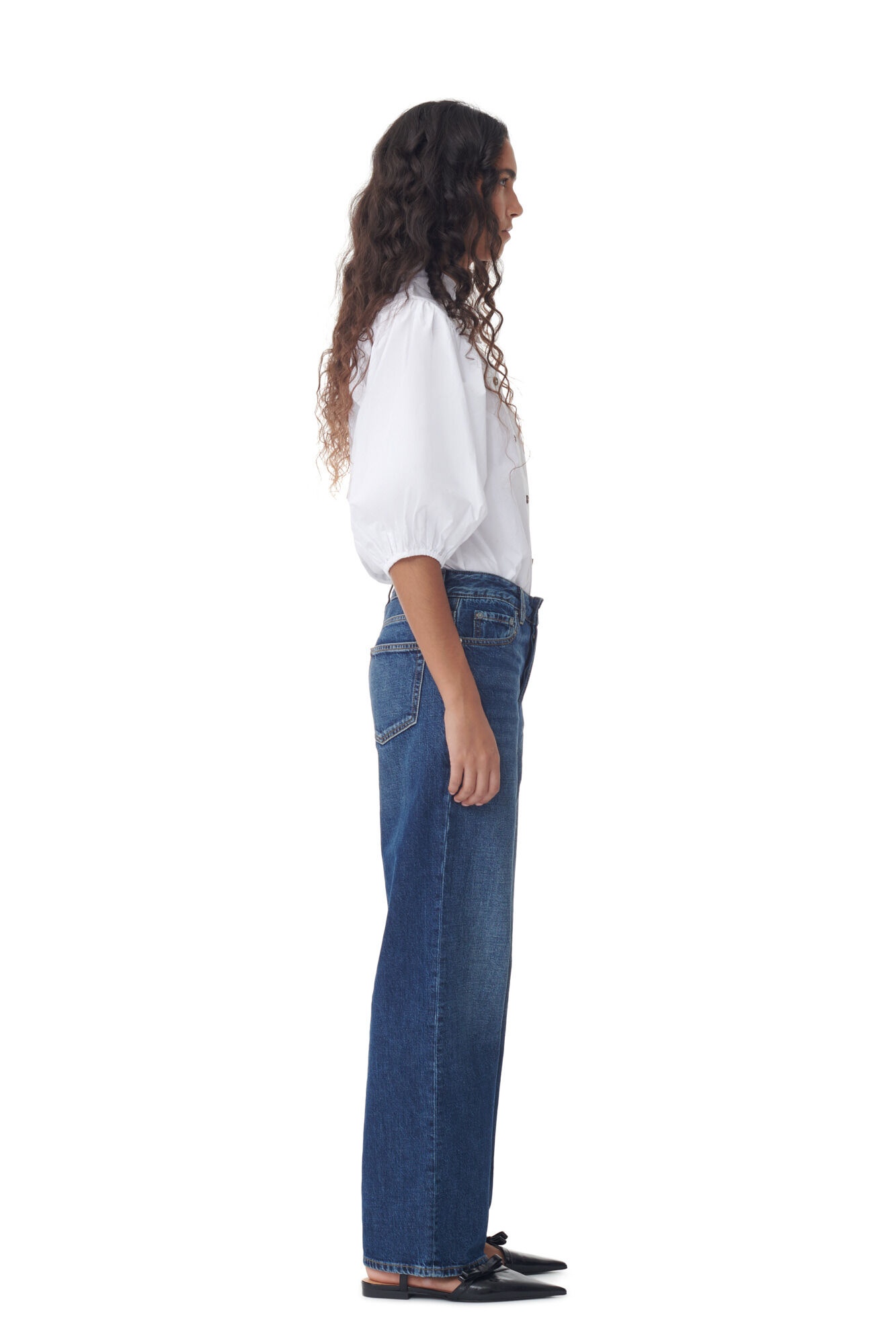 DARK BLUE VINTAGE IZEY JEANS - 5