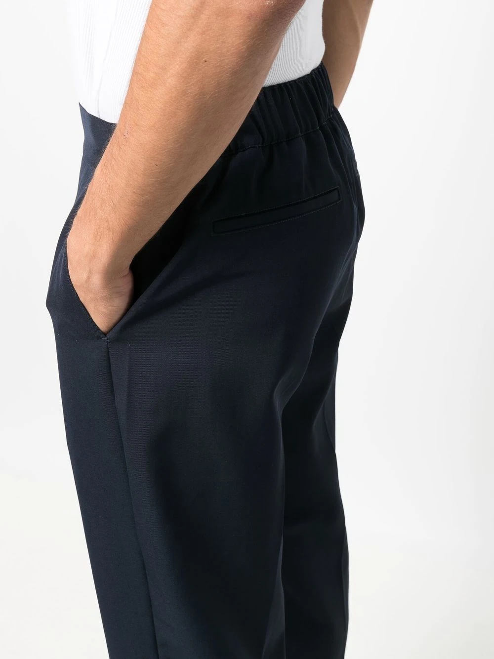 high-waisted tapered trousers - 5