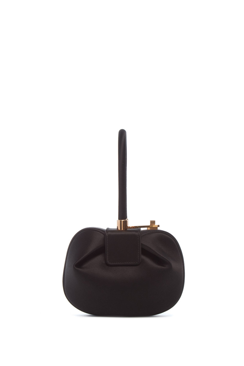 GABRIELA HEARST Demi Bag in Black Satin outlook