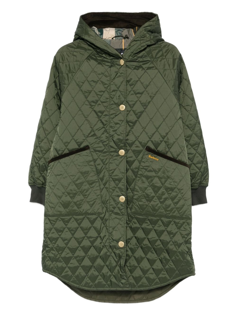 quilted hooded jacket - 1