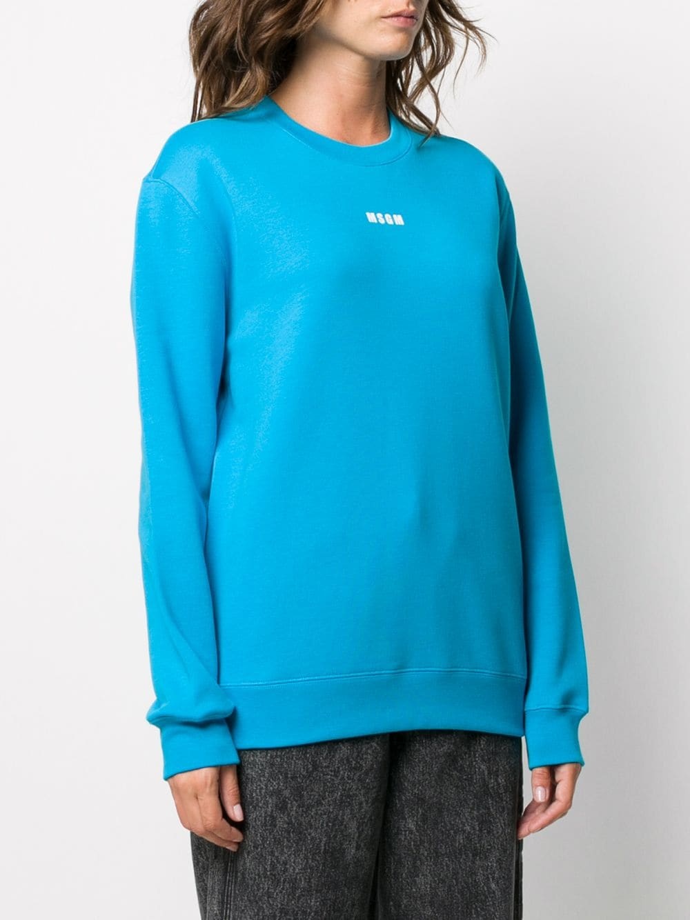 logo print sweatshirt - 3