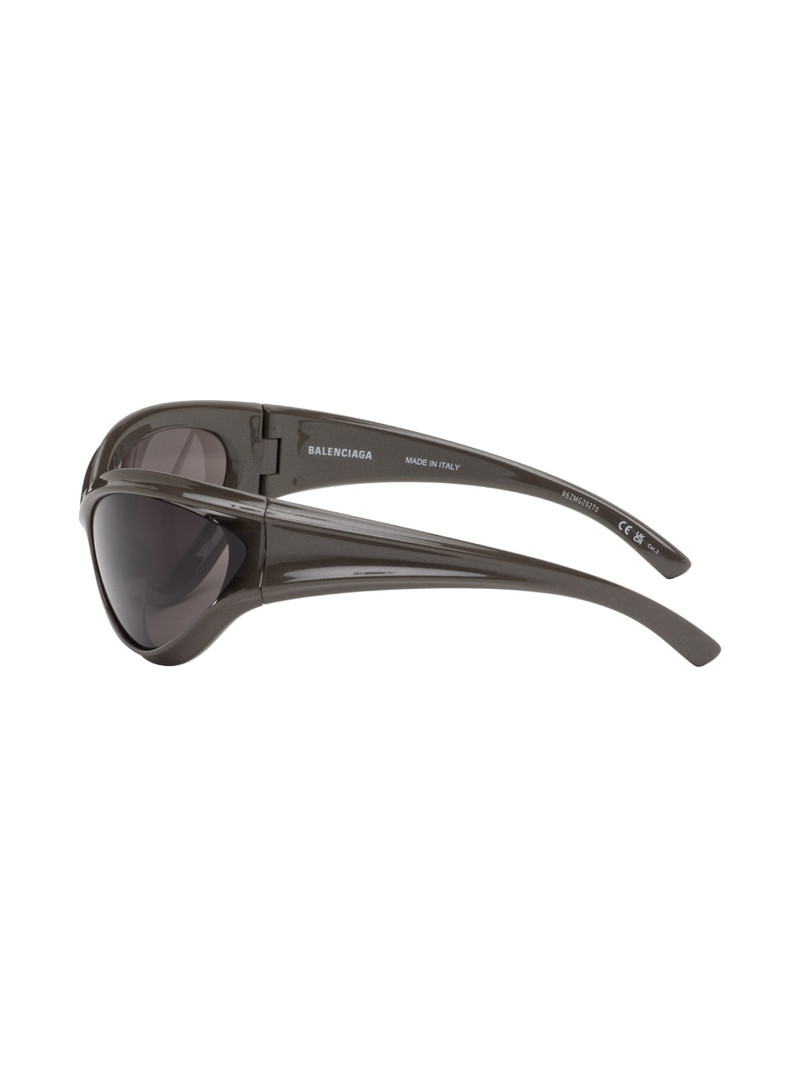 Gray Dynamo Round Sunglasses 3