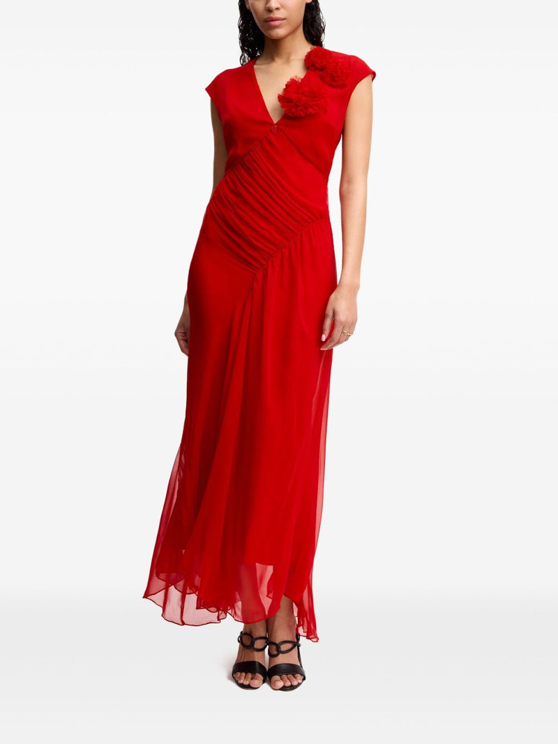 Alejandra Alonso Rojas draped chiffon dress outlook