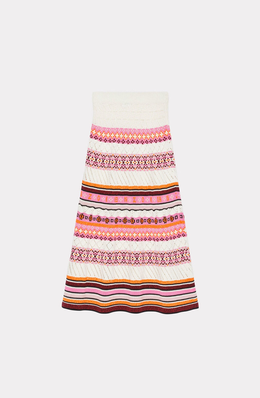 'Fair Isle' midi skirt - 7