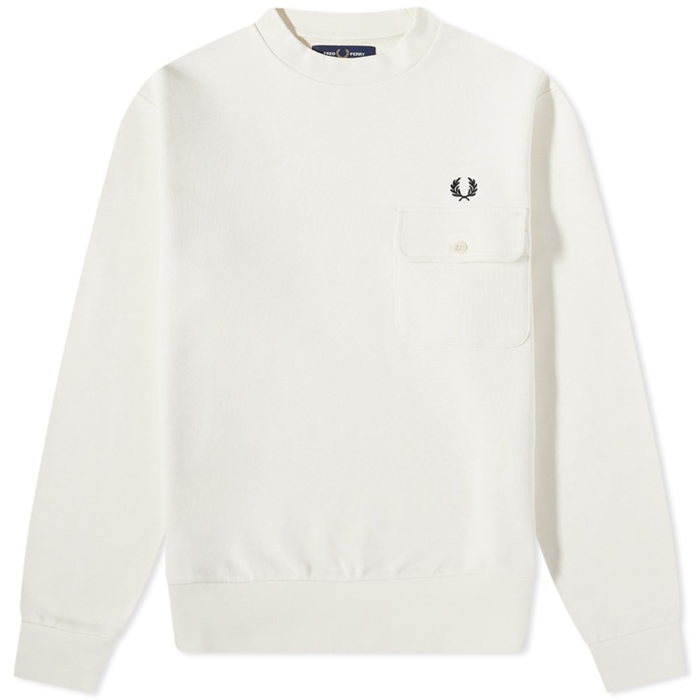 Fred Perry Button Down Pocket Sweat - 1