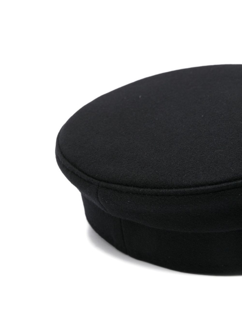 RUSLAN BAGINSKIY embroidered-logo beret hat outlook