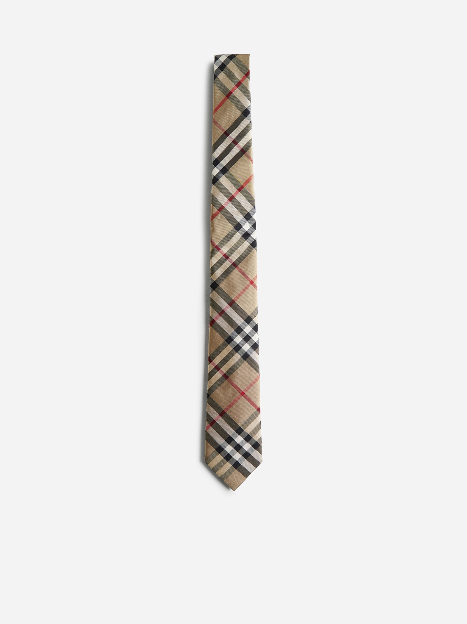 Maston check silk tie - 1