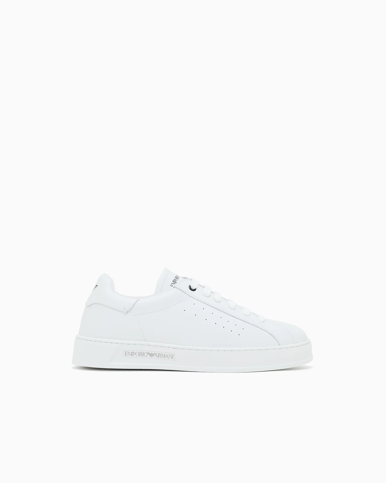 LEATHER SNEAKERS WITH LOGO - 1